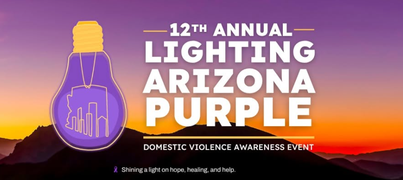 Lighting Arizona Purple